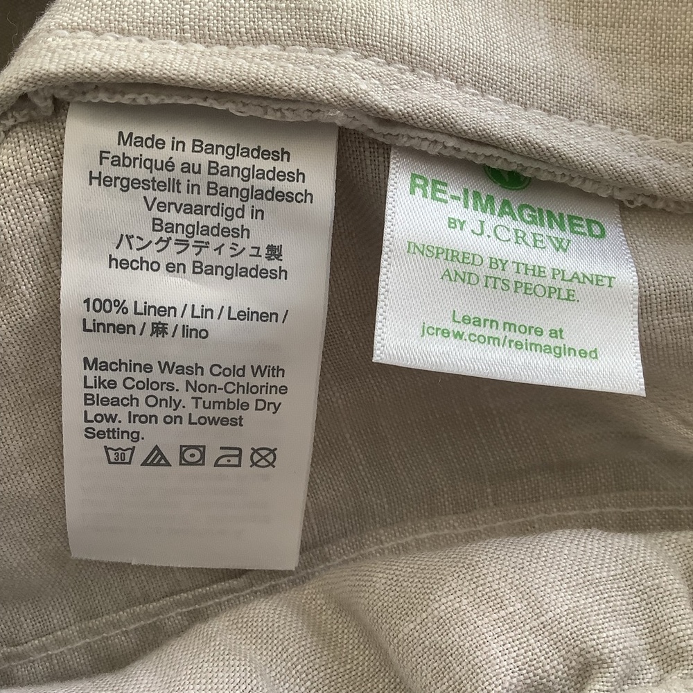 J. Crew Men's Beach Pant in Linen Medium - Picture 11 of 11